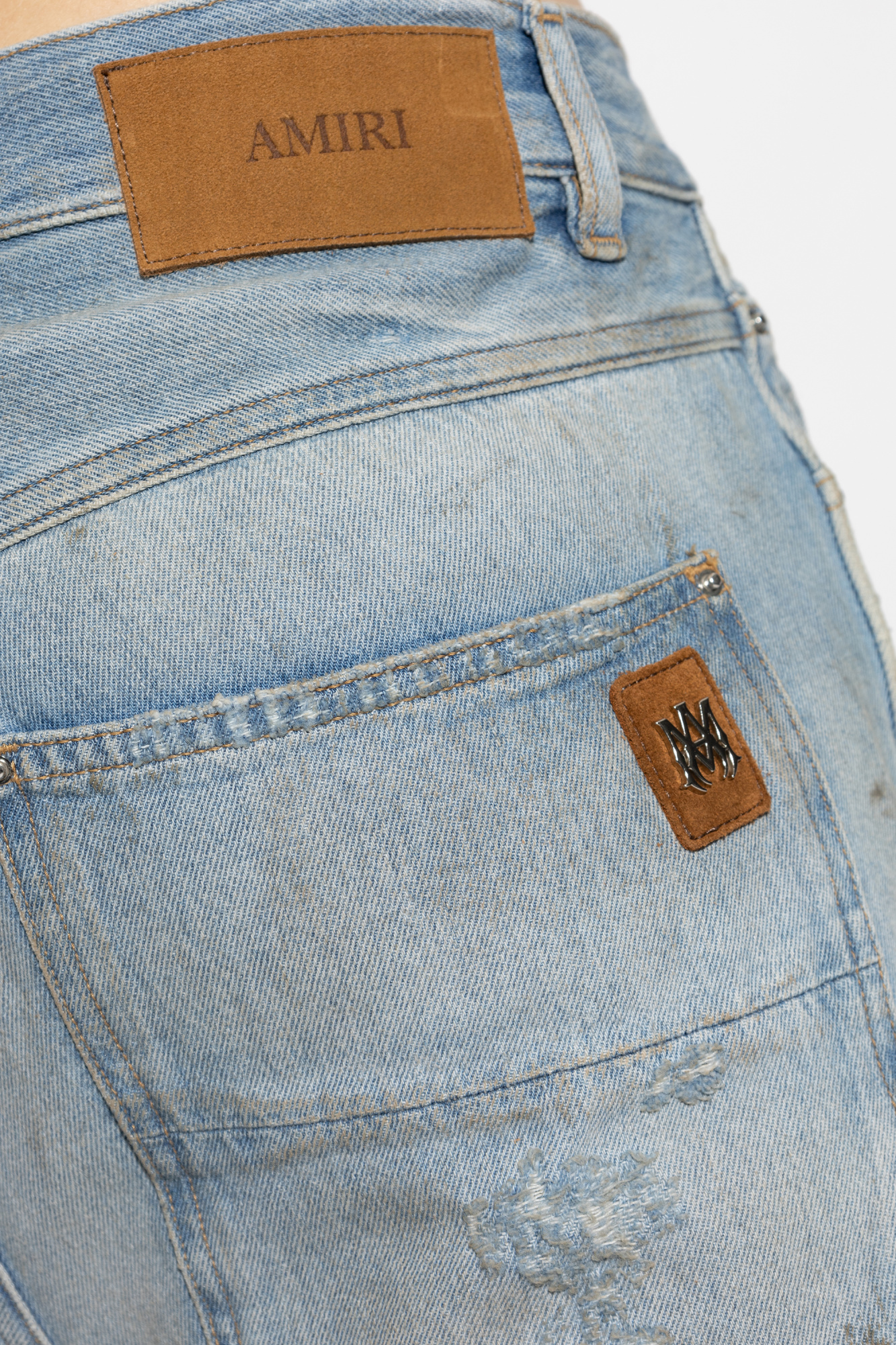 kkk　LITTLE FUNNY FACE PANTS　　ameri M Amiri Jeans with a worn effect | Men's | Vitkac